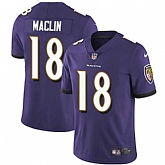 Nike Baltimore Ravens #18 Jeremy Maclin Purple Team Color NFL Vapor Untouchable Limited Jersey,baseball caps,new era cap wholesale,wholesale hats